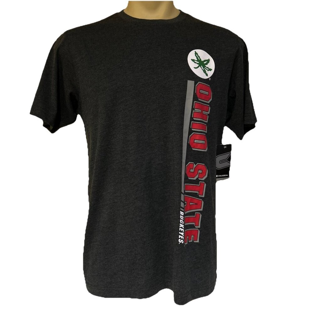 NEW Ohio State Buckeyes OSU Colosseum Gray Crew Neck Tee Shirt Men's L